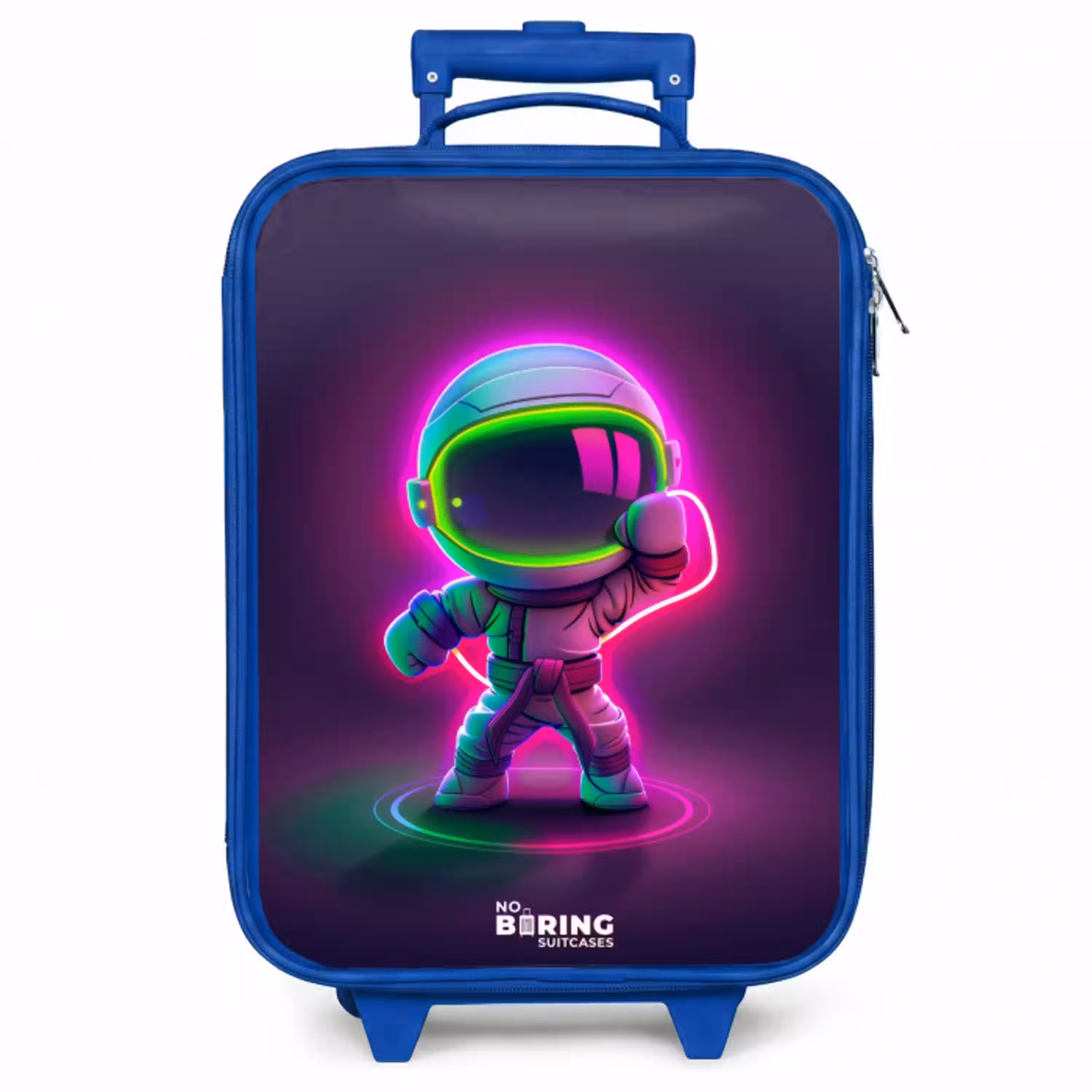 Space karate neon Kinderkoffer - Blauw klein -zzz_website3d