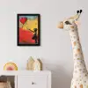 Banksy - Kunst - Graffiti - Meisje - Street art fotolijst zwart zonder passe partout klein -usfeer4_kinderkamer