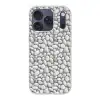 Steentjes - Grijs - Ovaal Telefoonhoesje iPhone 17 Pro klein 878 -3d