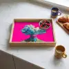 Man - Pak - Wolk - Roze Dienblad Rechthoek middel -sfeer2