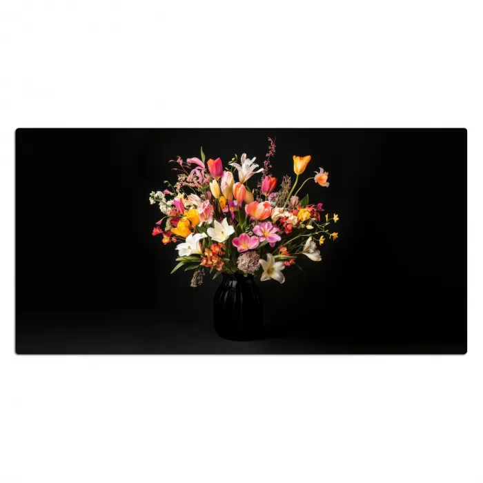 Vaas - Bloemen - Tulpen Muismat XXL klein -3d_leeg