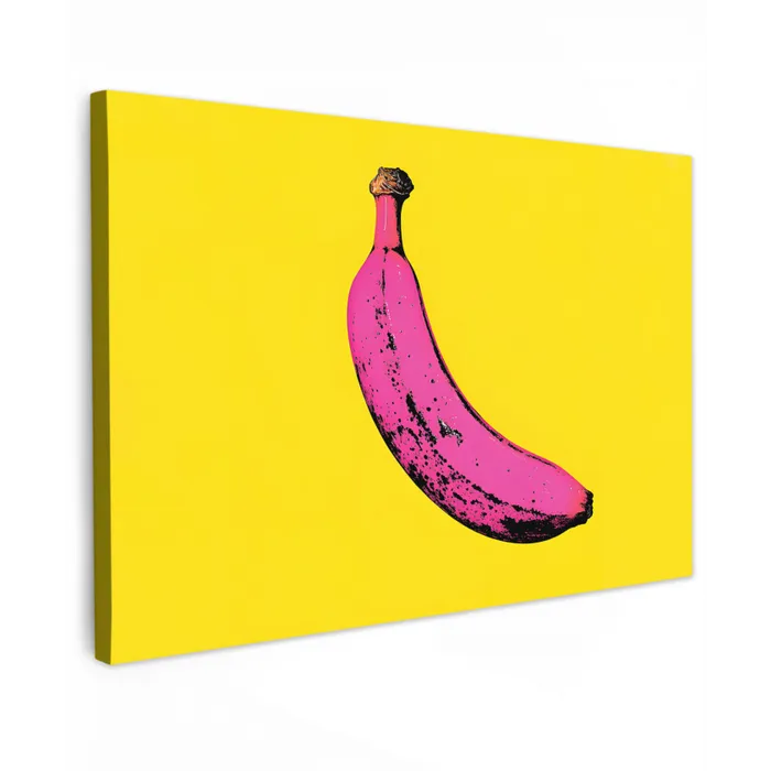 Banaan - Grafisch - Geel canvas 2cm klein -z3d