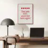 Tekst - Rood - Hartjes PET vilt klein -sfeer5
