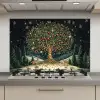Feestboom - Winterhemel - Kleurrijk keuken achterwand spatscherm klein -3d_website