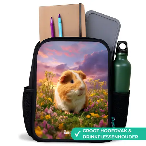 Cavia - Natuur - Dier Rugzak - Zwart middel -inhoud_NL