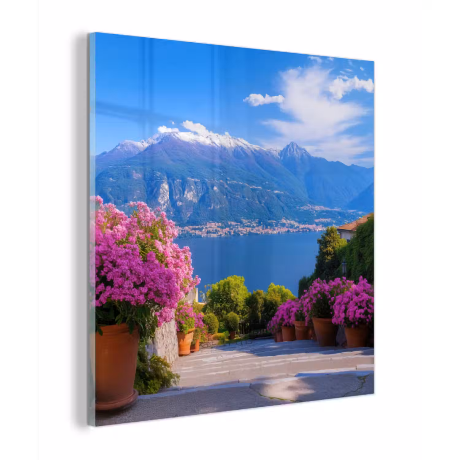 Glas schilderij - Lake Como - Italië - Landschap