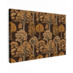 Bomen - Patroon - Bruin Tuinposter op houten frame 2 cm dik klein 845 -3d