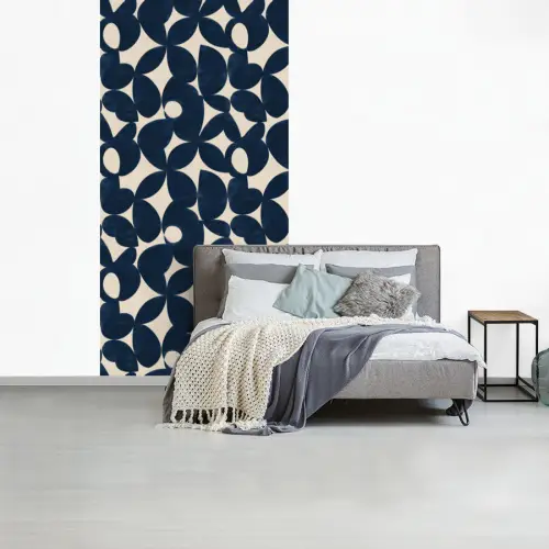 Modern - Geometrisch - Blauw fotobehang vinyl groot 64 -slaapkamer