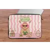 Matcha - Hond - Roze - Groen laptophoes neopreen klein -tafel