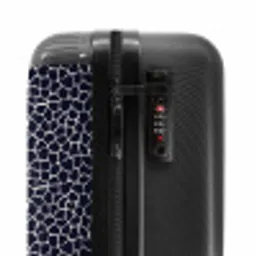 Dieren print giraf blauw NBS - Handbagage koffer - Kinderen Unisex middel -slot