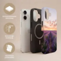 Landschap - Lavendelveld - Paars Toughcase MagSafe Apple iPhone 17 klein -USP_Lagen_NL
