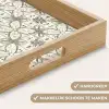 Antiek - Tegel - Beige Dienblad Rechthoek middel 911 -USP_HandgreepNL