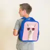 Lama - Wit - Zonnebril - Wimpers Kinderrugzak - Blauw middel -sfeer2
