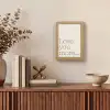 Minimalistisch - Love - Beige Light Box met kabel (Tafellamp) klein -sfeer2