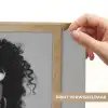 Vrouw - Pasta - Zwart - Wit Light Box met batterij (Wandlamp) middel -USP_websiteprintNL