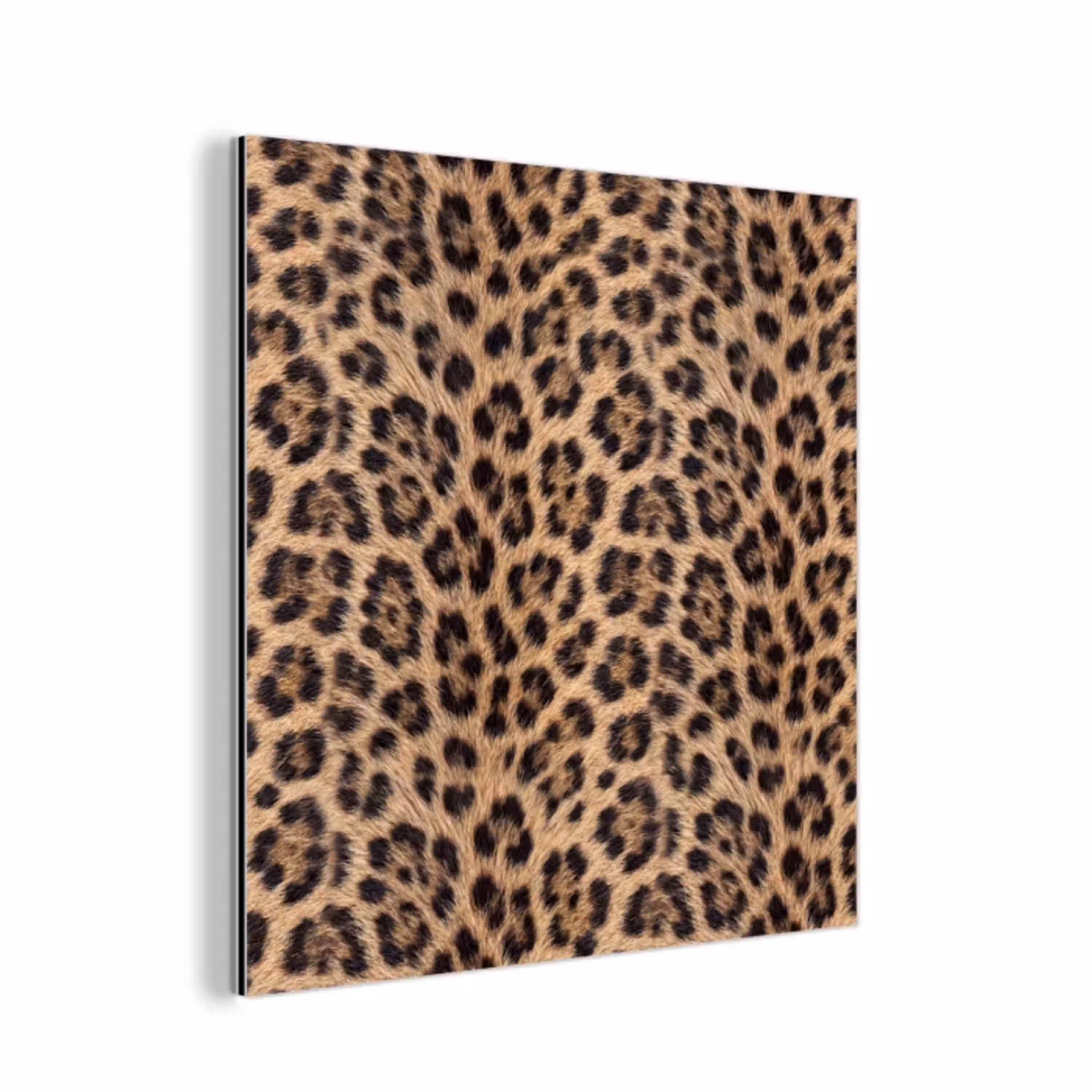 Luipaard - Vacht - Klassiek - Bruin aluminium wit klein -3d