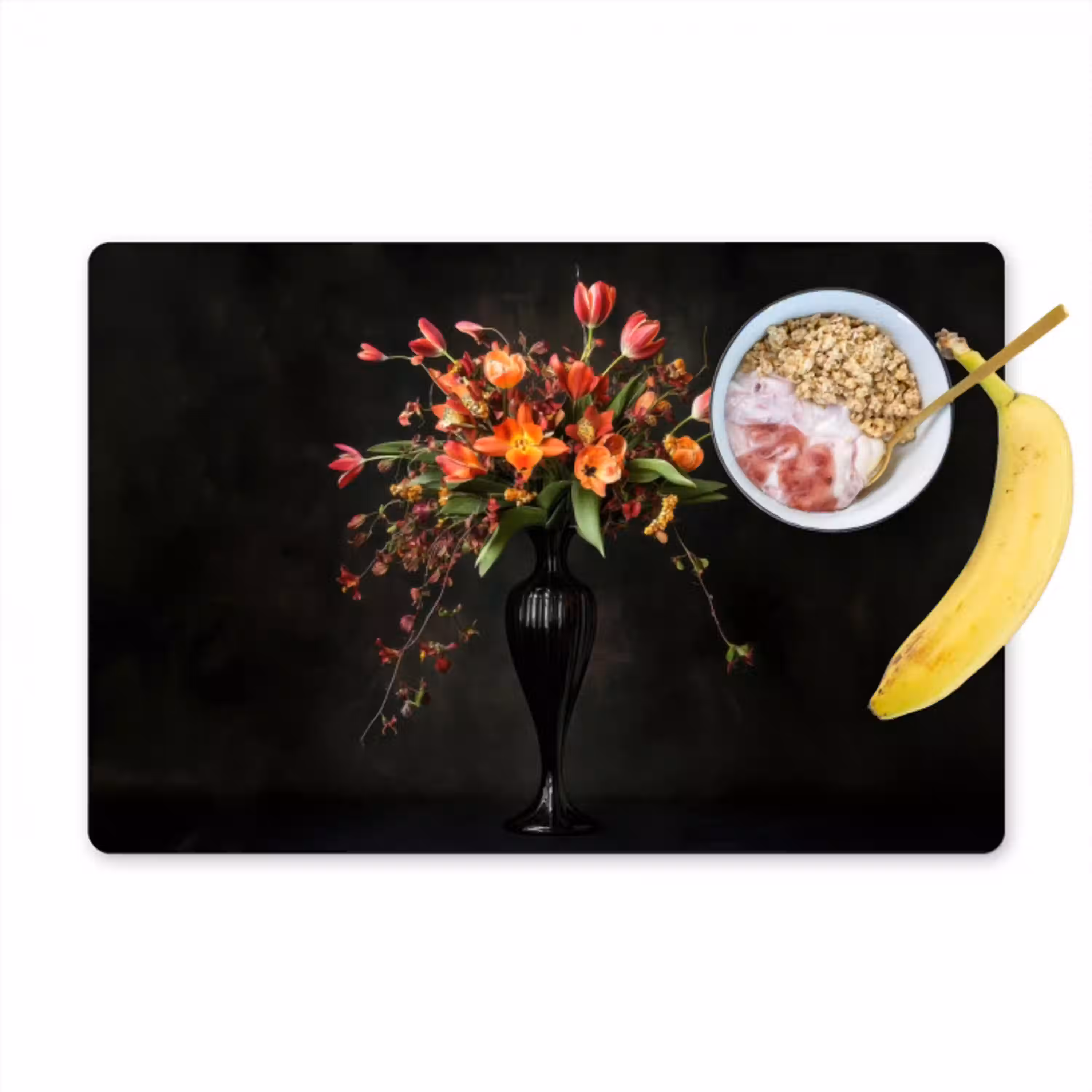 Sierlijk - Boeket - Vaas Placemat vinyl groot -zzzproduct_Kitchenyeah-website