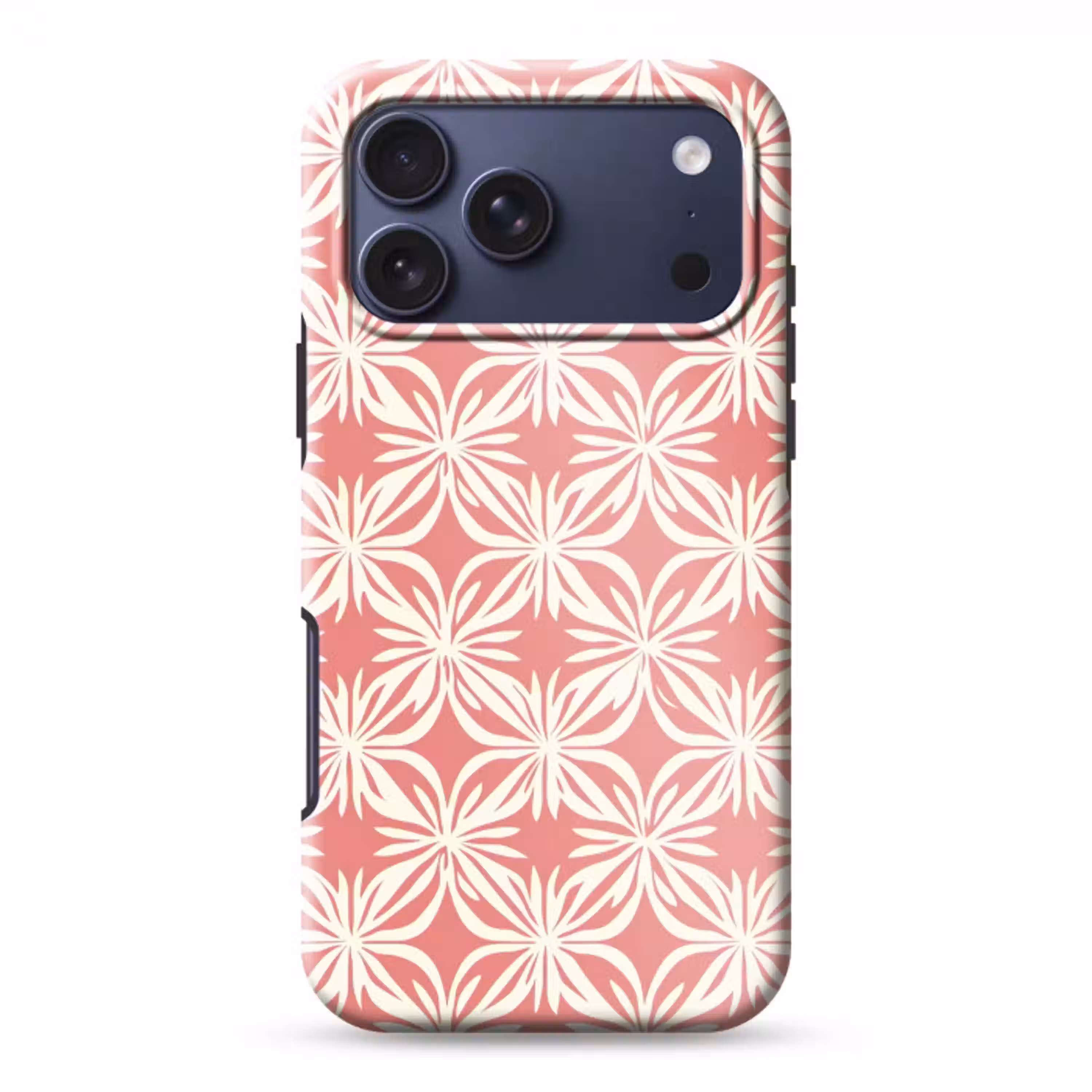 Roze - Bloemenmotief - Wit - Modern Toughcase MagSafe Apple iPhone 17 Pro Max klein 1019 -3d