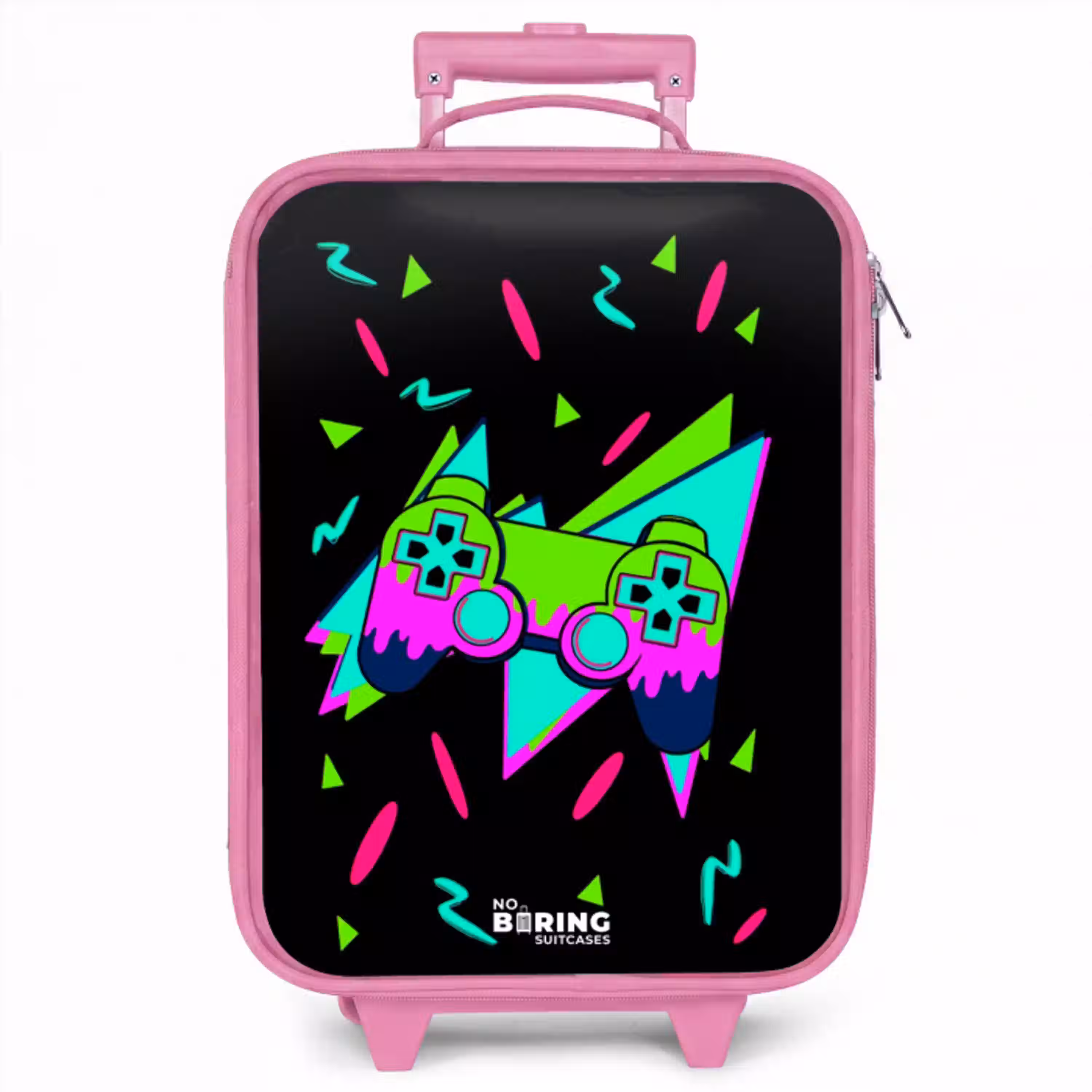 Neon controller op zwart Kinderkoffer - Roze klein -zzz_website3d