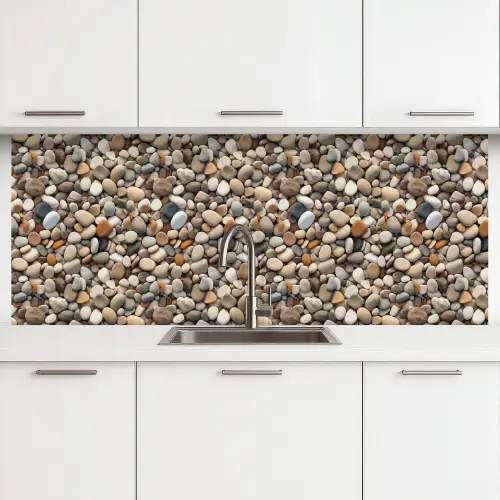 Matte - Lichte - Stenen keuken achterwand 2 middel 871 -3d