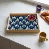 Modern - Patroon - Blauw Dienblad Rechthoek middel 911 -sfeer2