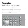 Borden - Bloemen - Blauw - Wit Muismat XXL klein 681 -sfeer5
