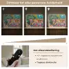 Luipaard - Kleurrijk - Tropisch Light Box met batterij (Wandlamp) middel -USP_dimbaarNL