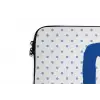Ciao - Blauw - Stippen laptophoes neopreen klein -detail