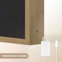 Paard - Dier - Rook - Zwart - Kleuren Light Box met batterij (Wandlamp kind) middel -USP_websiteoplaadbaarDE