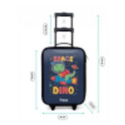 Dino - Groen - Raket - Sterren Kinderkoffer - Zwart klein -productfoto_formaten