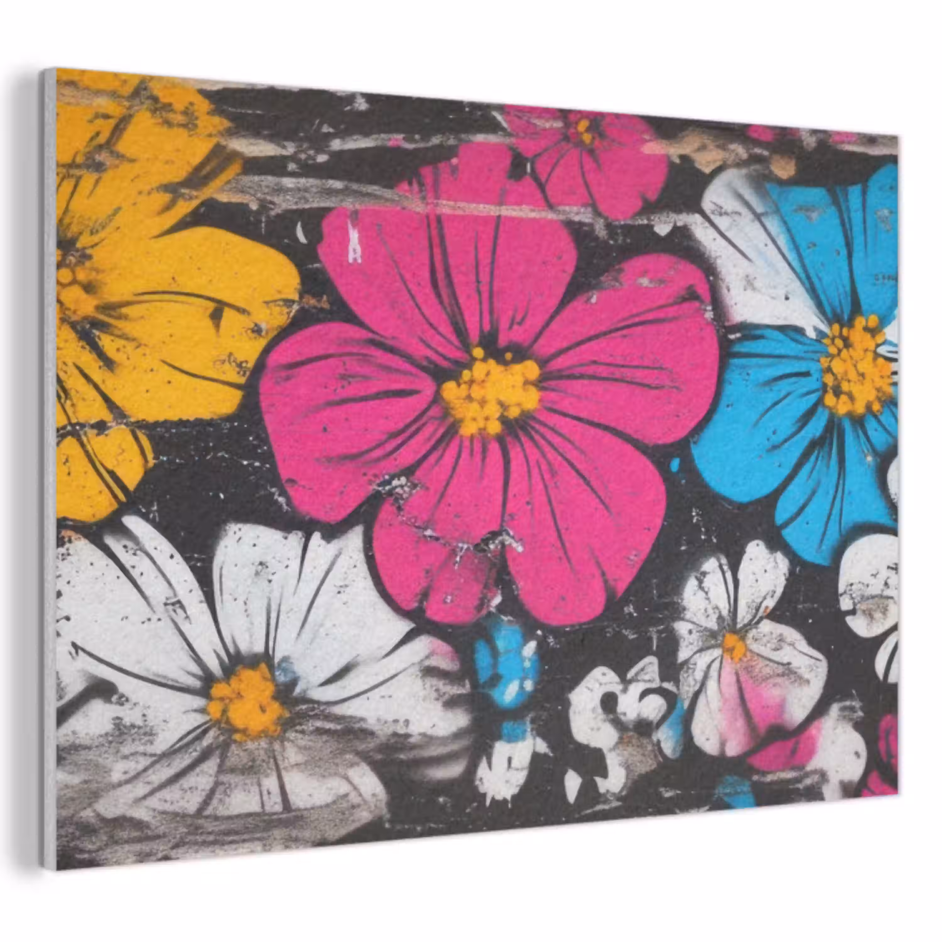 Street Art - Bloemen - Mix PET vilt klein -3d