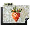 Aardbei - Rood - Mozaïek - Fruit Inductie beschemer met haakjes klein -3d