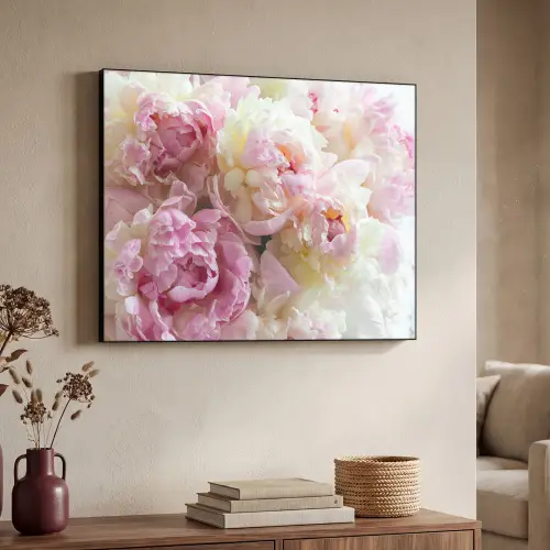 Vintage - Bloemen - Rozen - Natuur Textielframe zwart klein -sfeer3