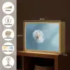 Paardenbloem - Wind - Blauw Light Box met batterij (Wandlamp) middel -USP_websiteoverzichtNL