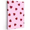 Roze - Hart - Lolly - Snoep Tuinposter op houten frame 2 cm dik middel -3d