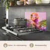 Vrouw - Abstract - Cirkel - Bloemen keuken achterwand spatscherm klein -usp_NL