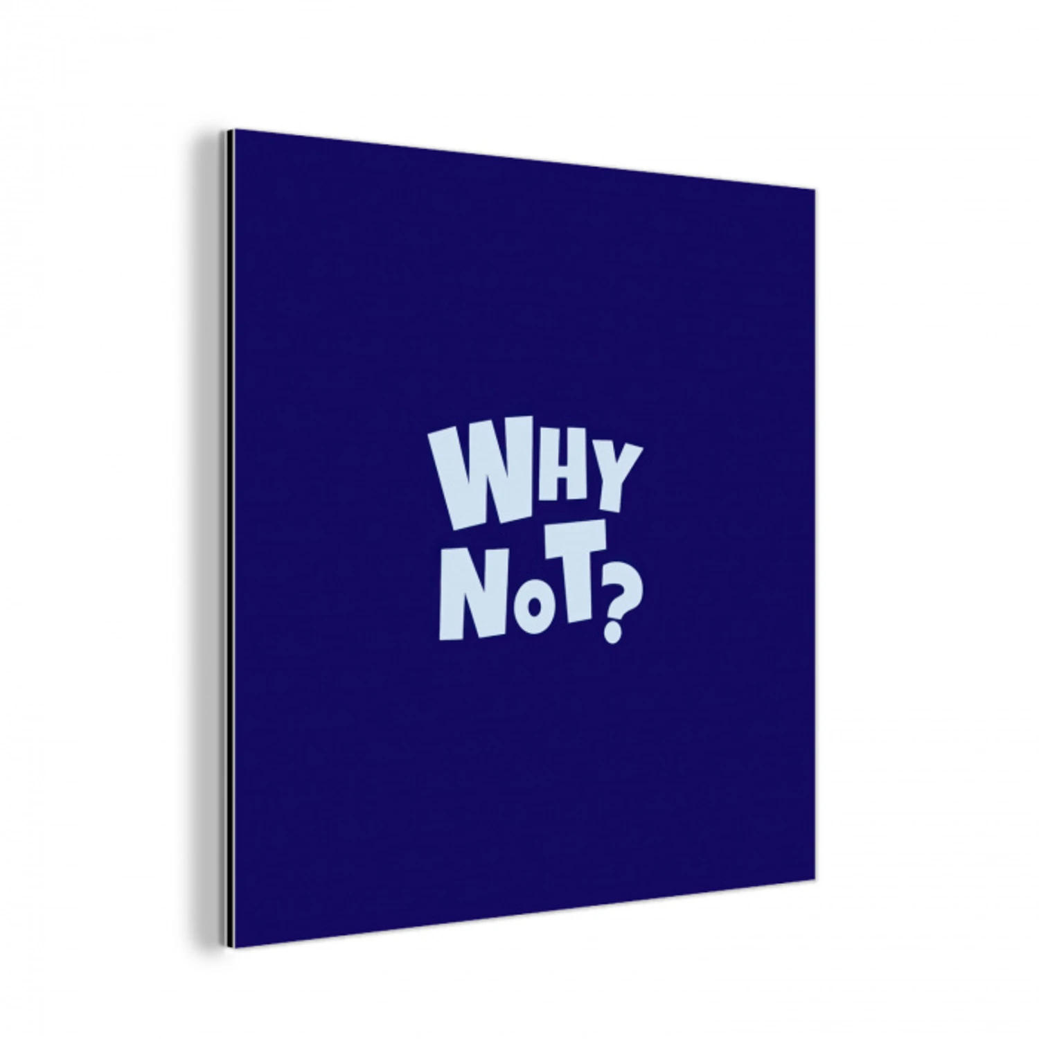 Blauw - Why not - Minimalistisch aluminium wit klein -3d