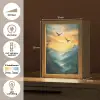 Vogels - Zon - Bomen - Groen Light Box met kabel (Tafellamp) klein -USP_NL