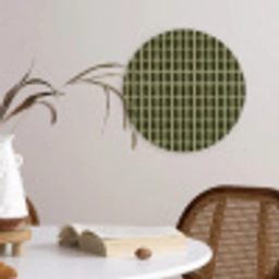 Ritmisch - Effect - Groen Wandcirkel kunststof plaat 5mm dik klein 188 -sfeer4