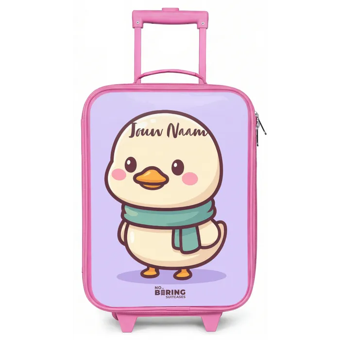 Kawai - Eend - Sjaal Kinderkoffer - Roze klein -zz3dotto
