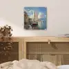 Zeilschip - Huizen - Kade - Zee plexiglas 5mm klein -sfeer4