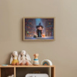 Tovenares - Magie - Toverstaf - Sterren Light Box met batterij (Wandlamp kind) middel -sfeer2_kind