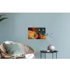 Silhouetten - Abstract - Zon - Maan Muursticker klein -plant