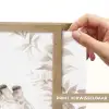 Giraffe - Bladeren - Bruin - Jungle - Kind Light Box met batterij (Wandlamp kind) middel -USP_websiteprintNL