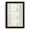 Vintage - Decoratie - Japandi - Wit fotolijst zwart zonder passe partout klein -3d