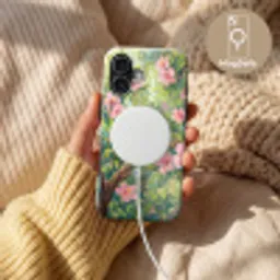 Papagaai - Hibiscusbloemen - Kleurrijk Toughcase MagSafe Apple iPhone 17 klein -USP_MagsafeV