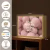 Basketballen - Roze - Quote - Sportief Light Box met batterij (Wandlamp) middel -USP_websiteoverzichtNL