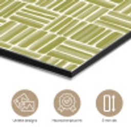Vlecht - Patroon - Groen aluminium wit klein 46 -closeup_NL