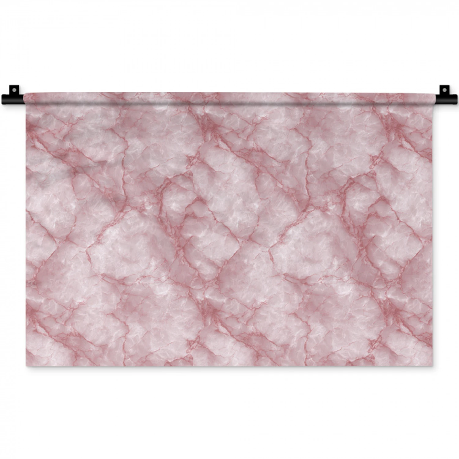 Roze - Kwartsmarmer - Aders Wandkleed katoen klein 269 -zz3d