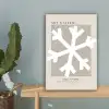 Sneeuwvlok - Wit - Winter - Kerst canvas 2cm klein -sfeer4